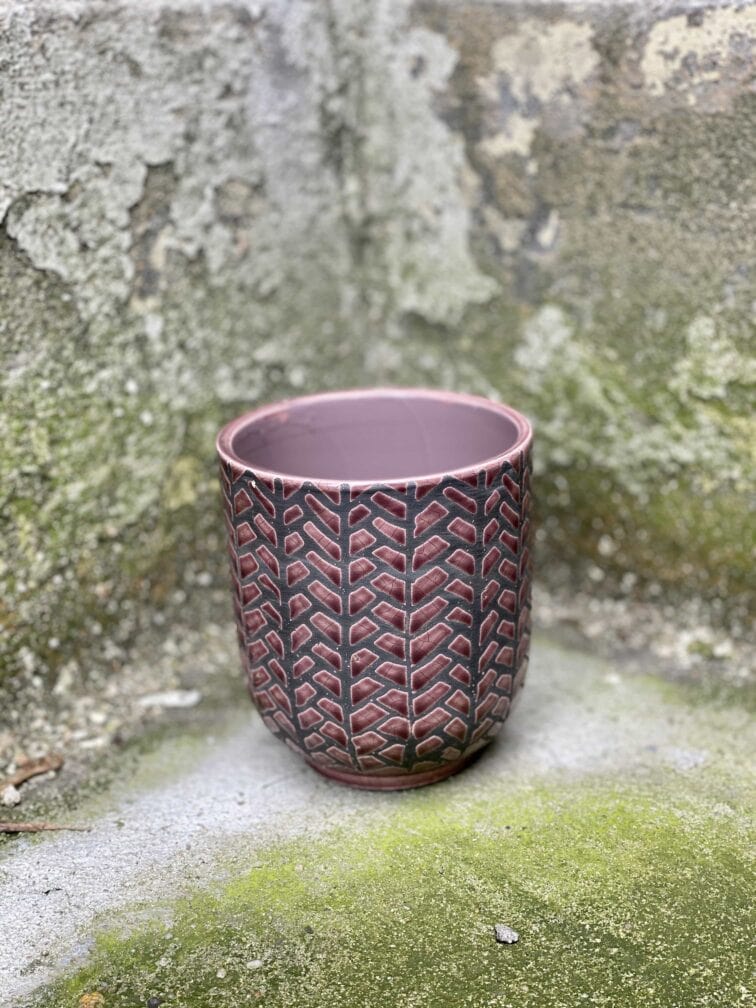 Zdjęcie Osłonka Fishbone 9x11 cm w kategorii doniczki, ujęcie 3