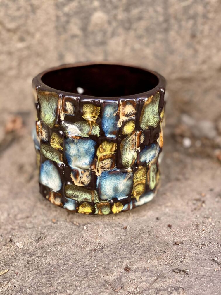 Zdjęcie doniczki lub oslonki: Osłonka Witraż 7x8 cm, ujęcie 1