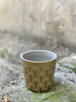 Zdjęcie doniczki lub oslonki: Osłonka Middle Ages Olive Green 10x11 cm, ujęcie 1