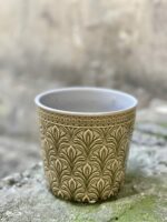 Zdjęcie doniczki lub oslonki: Osłonka Middle Ages Olive Green 10x11 cm, ujęcie 3