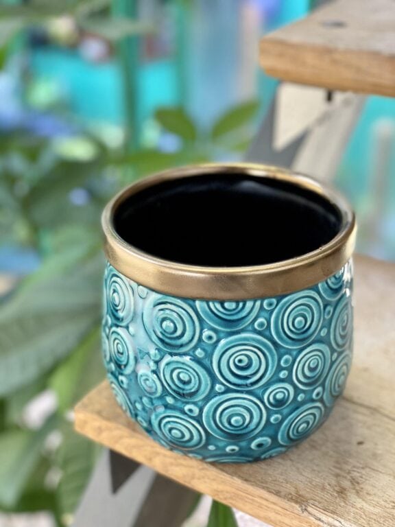 Zdjęcie doniczki lub oslonki: Osłonka Azteca Ovo 12x13&nbsp;cm, ujęcie 1