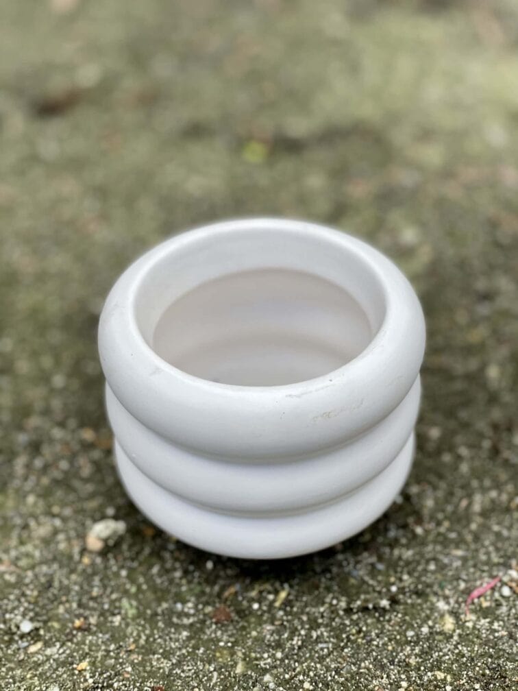 Zdjęcie doniczki lub oslonki: Oslonka-ponton-white-mini 6x7&nbsp;cm, ujęcie 1