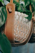 Zdjęcie doniczki lub oslonki: Kwietnik skórzany Bloomingville Braun 20x17&nbsp;cm, ujęcie 2