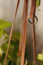 Zdjęcie doniczki lub oslonki: Kwietnik skórzany Bloomingville Braun 20x17 cm, ujęcie 3