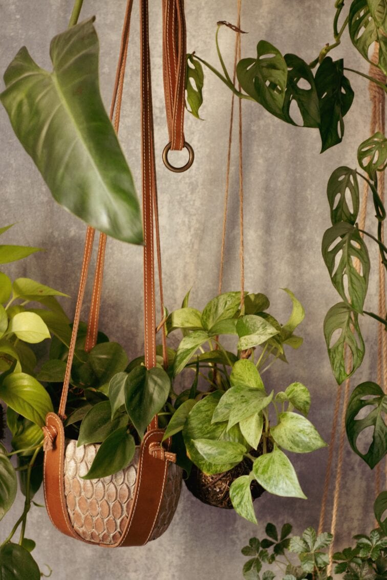 Zdjęcie doniczki lub oslonki: Kwietnik skórzany Bloomingville Braun 20x17&nbsp;cm, ujęcie 4