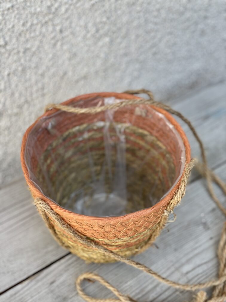 Zdjęcie doniczki lub oslonki: Osłonka Coral Basket hanging 18 × 16 cm, ujęcie 2