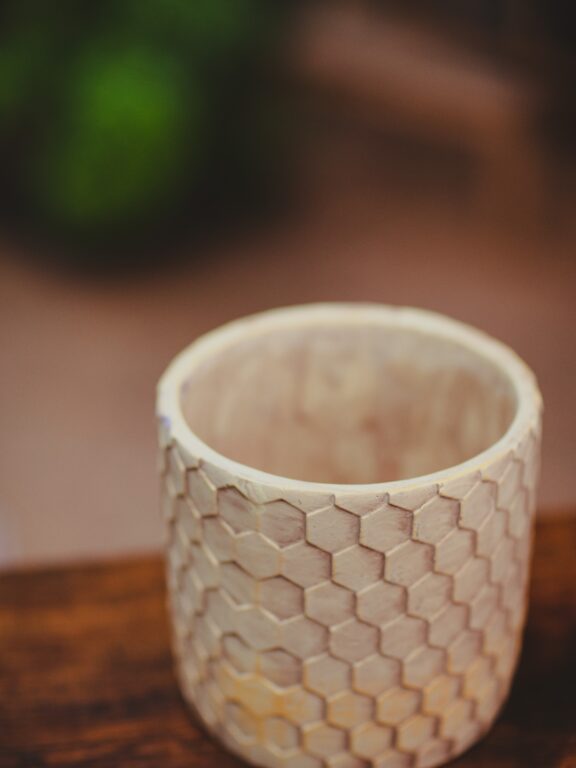 Zdjęcie doniczki lub oslonki: Osłona Honeycombs 15 × 16 cm, ujęcie 1