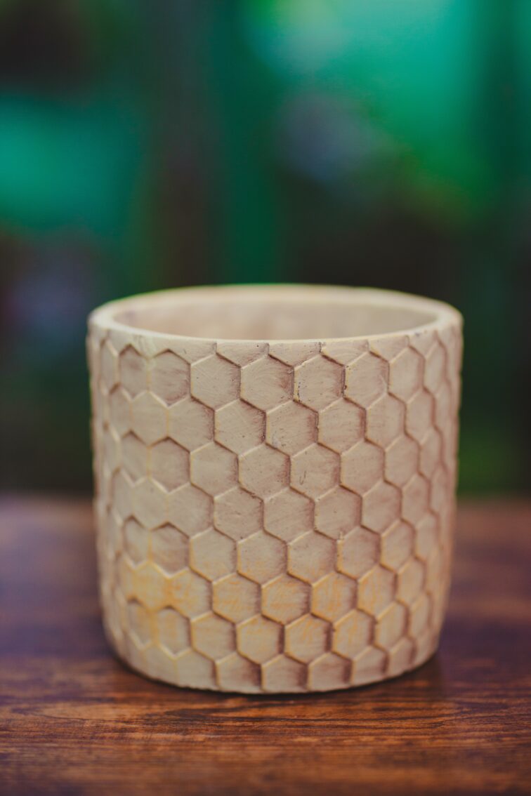 Zdjęcie doniczki lub oslonki: Osłona Honeycombs 15 × 16 cm, ujęcie 2
