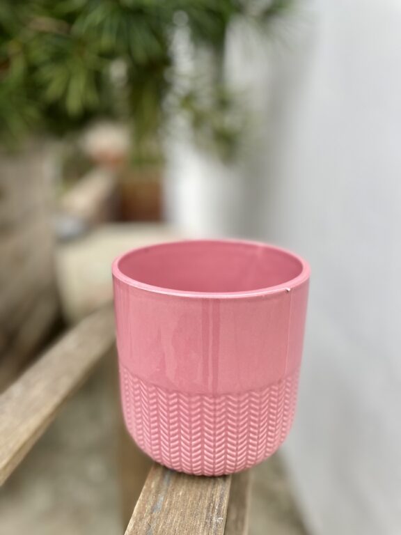Zdjęcie doniczki lub oslonki: Osłonka Pink Sleeve 12 × 12 cm, ujęcie 1
